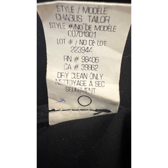 Theory Size 0 Black Wool Blend Chablis Tailor Skirt With Pockets & Back Zipper - Picture 13 of 14